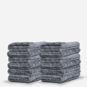 Adam's Borderless Grey Lite Plush Towel - 12 Pack