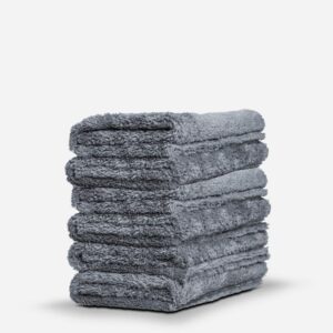 Adam's Borderless Grey Lite Plush Towel - 6 Pack