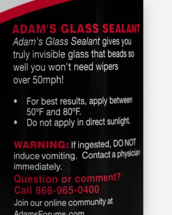Adam's NEW Glass Sealant