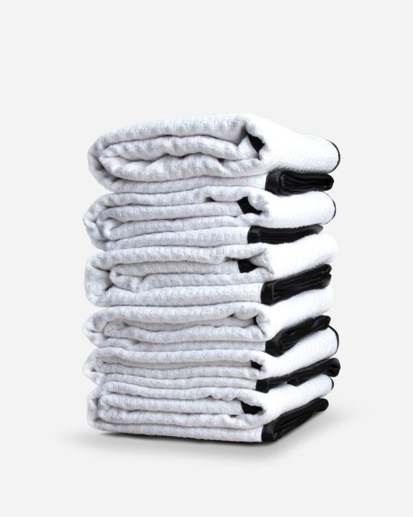 Adam's Great White Microfiber Drying Towel - 6 Pack