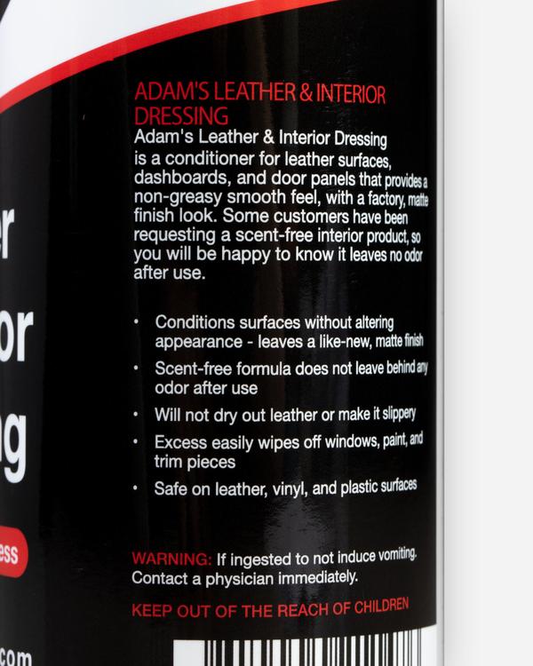Adam's Leather & Interior Dressing - 177.44 ml