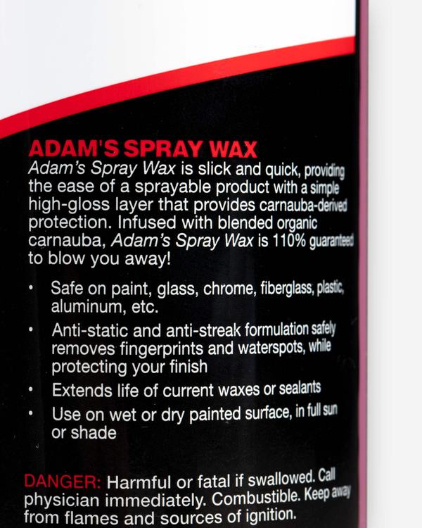 Adam's Spray Wax - 473.17ml